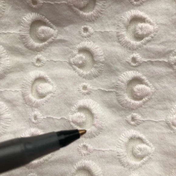 SOLD Bailey 44 Off Shoulder Embroidered White Eyelet Blouse - Picture 11 of 12